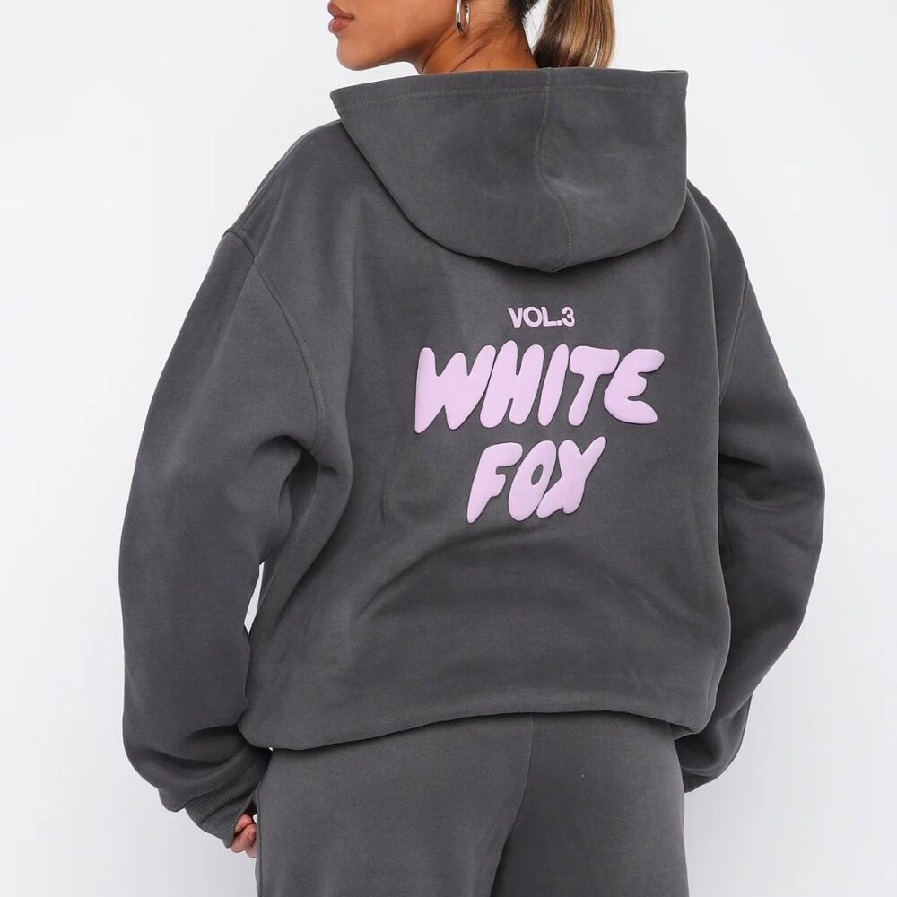 White Fox Offstage Hoodie - Size S/M, Volcanic 🖤 (Rare)